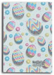 Colorful Easter Eggs Patterns Not Defteri - Note The Time