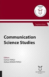 Communication Science Studies AYBAK 2019 Eylül - 1