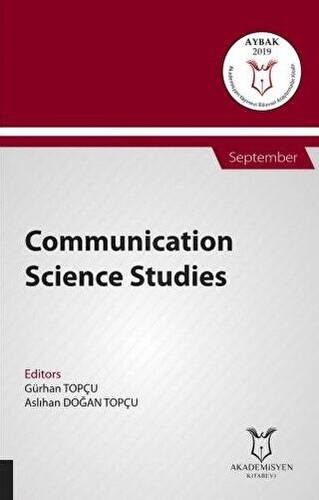 Communication Science Studies AYBAK 2019 Eylül - 1