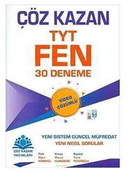 Çöz Kazan YKS 1. Oturum TYT Fen Bilimleri 30 Deneme - 1