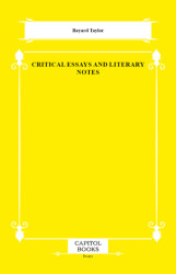 Critical Essays and Literary Notes - Capitol Books