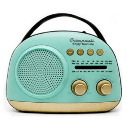 Crownwell Taşınabilir Bluetooth Retro Radyo Arizona Serisi - Blue - Crownwell