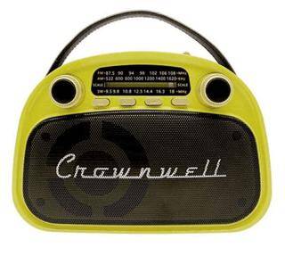 Crownwell Taşınabilir Bluetooth Retro Radyo Arizona Serisi Limon SarısıNeon Yeşil - 1