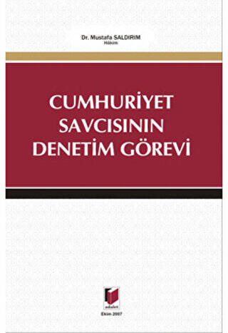 Cumhuriyet Savcısının Denetim Görevi - 1