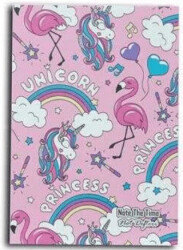 Cute Unicorns Patterns Not Defteri - Note The Time
