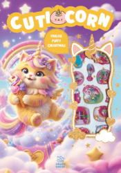 Cuticorn - Puffy Parlak Çıkartmalı Boyama Kitabı - İthaki Çocuk Yayınları