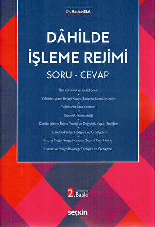 Dahilde İşleme Rejimi - 1