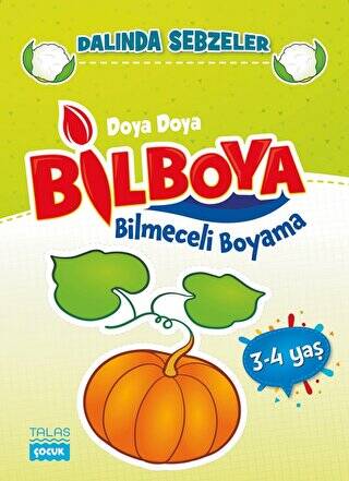 Dalında Sebzeler - Doya Doya Bilboya Bimeceli Boyama 3-4 Yaş - 1