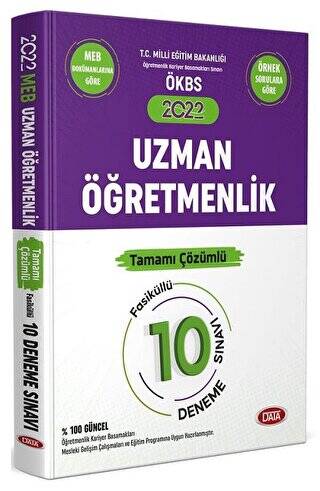 Data 2022 MEB ÖKBS Uzman Öğretmenlik 10 Deneme Fasikül Çözümlü - 1