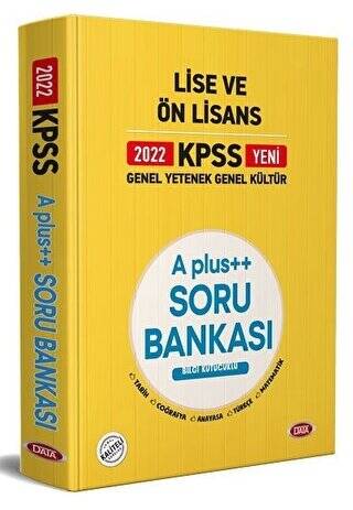 Data Kpss Lise Ve Ön Lisans A Plus Soru Bankası 2022 - 1