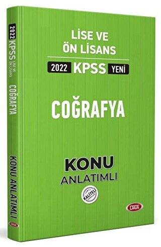 Data KPSS Lise Ve Ön Lisans Coğrafya Konu Kitabı 2022 - 1
