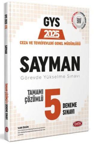 2025 Ceza ve Tevkifevleri Sayman GYS Tamamı Çözümlü 5 Deneme Sınavı - 1