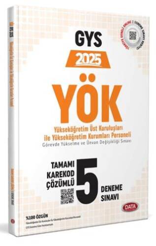 YÖK Üst Kuruluşları ile YÖK Personeli GYS Tamamı Çözümlü 5 Deneme Sınavı Karekod Çözümlü - 1