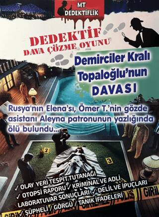 Dedektif Dava Çözme Oyunu - Demirciler Kralı Topaloğlu`nun Davası - 1