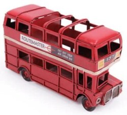 Dekoratif Metal Araba Londra Şehir Otobüsü Kalemlik - 1510A-8275 - Halk Kitabevi