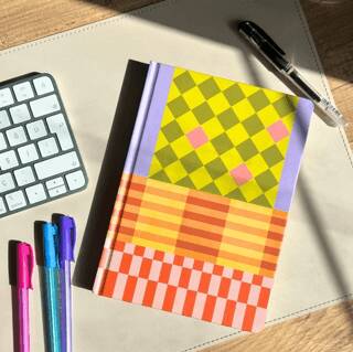 Denge Çizgili Lüks Ciltli Notebook - 1