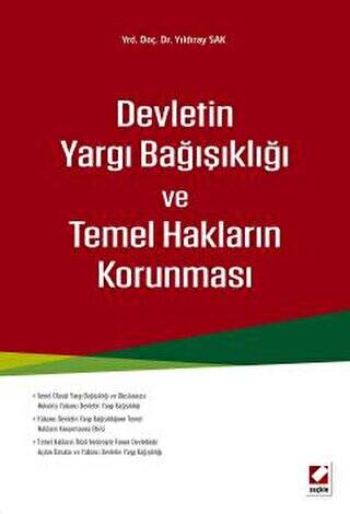 Devletin Yargı Bağışıklığı ve Temel Hakların Korunması - 1