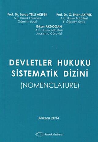 Devletler Hukuku Sistematik Dizini - 1