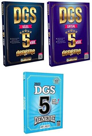 DGS 15 Deneme 3` lü Set - 1