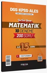 DGS KPSS ALES Matematik 10 Deneme İlk 15 Soru - 1