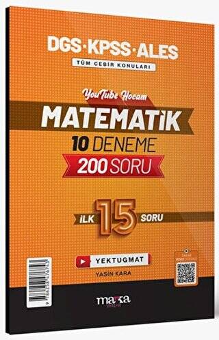 2025 DGS KPSS ALES Matematik 10 Deneme İlk 15 Soru - 1