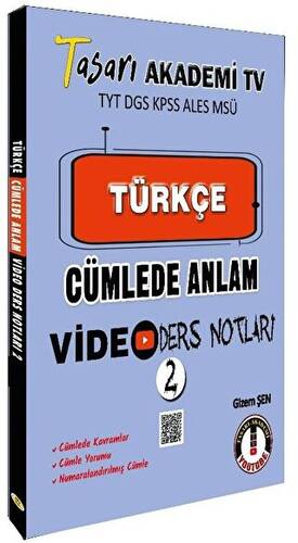 DGS Türkçe Cümlede Anlam Video Ders Notları - 2 - 1