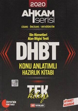 DHBT Ahkam Serisi Tüm Adaylar Konu Anlatımlı Hazırlık Kitabı - 1