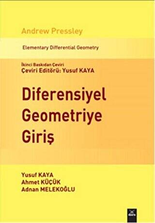 Diferensiyel Geometriye Giriş - 1