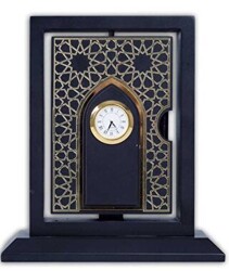 Dikey Saatli Ahşap Muhafazalı Kur`an-ı Kerim - Hayrat Neşriyat