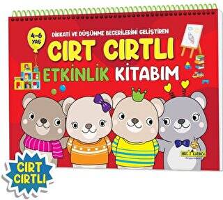 Dikkati ve Düşünme Becerilerini Geliştiren Cırt Cırtlı Etkinlik Kitabım 4-6 Yaş - 1