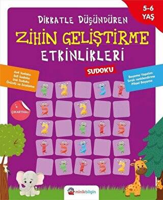 Dikkatle Düşündüren Zihin Geliştirme Etkinlikleri 3 - Sudoku - 1