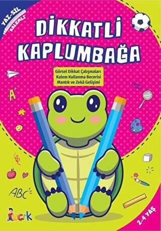 Dikkatli Kapumbağa - Yaz-Sil Kalemli - 1