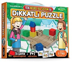 Dikkatli Puzzle 1. Kademe 2 - 7 Yaş - Yeni Neuro Via Sistemi İle - 1