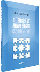 Dil Bilgisi ve Anlam Bilgisi Çözümlemeleri - 1
