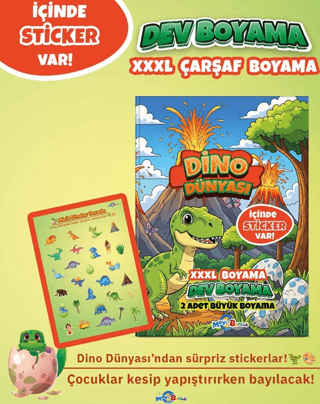 Dino Dünyası Boyama Kitabı - 1
