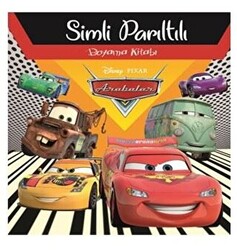 Disney Arabalar Simli Parıltılı Boyama Kitabı - 1
