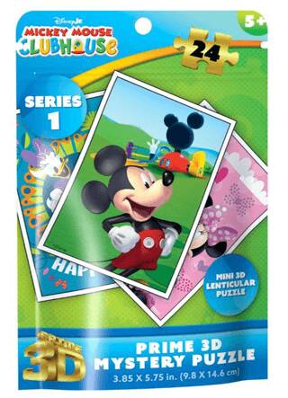 Disney Jr. Mickey Mouse Clubhouse Series 1 Prime 3D Mystery Puzzle - 24 Parça - 1