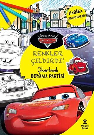 Disney Pixar Arabalar - Renkler Çıldırdı! Çıkartmalı Boyama Partisi - 1