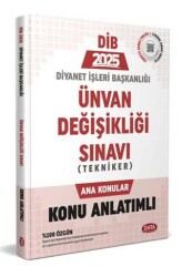 Diyanet İşleri Başkanlığı Unvan Değişikliği Sınavı Tekniker Ana Konular Konu Anlatımlı - 1