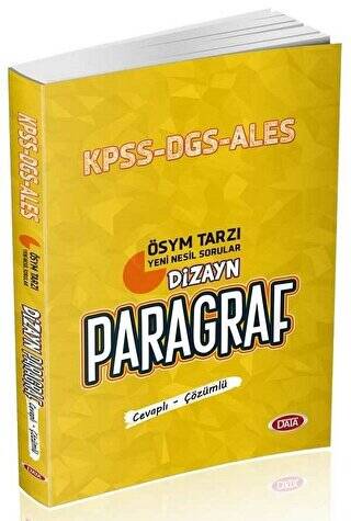 Dizayn Paragraf KPSS - DGS - ALES - 1