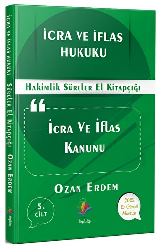 2022 Hakimlik Süreler El Kitapçığı İcra ve İflas Hukuku - 1