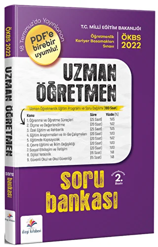 2022 MEB ÖKBS Uzman Öğretmen Soru Bankası - 1