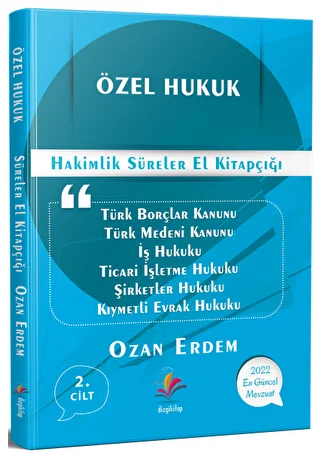 Özel Hukuk Hakimlik Süreler El Kitapçığı - 1