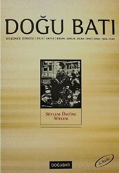 Doğu Batı Düşünce Dergisi Sayı: 9 Söylem Üstüne Söylem - 1