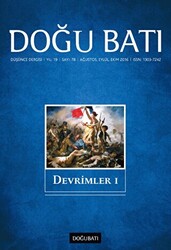 Doğu Batı Düşünce Dergisi Yıl: 19 Sayı: 78 - Devrimler - 1 - 1