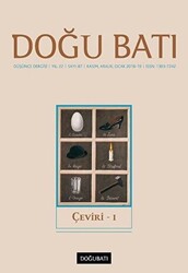 Doğu Batı Düşünce Dergisi Yıl: 22 Sayı: 87 - Çeviri - 1 - 1