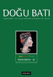 Doğu Batı Düşünce Dergisi Yıl: 8 Sayı: 30 - İdeolojiler - 3 - 1