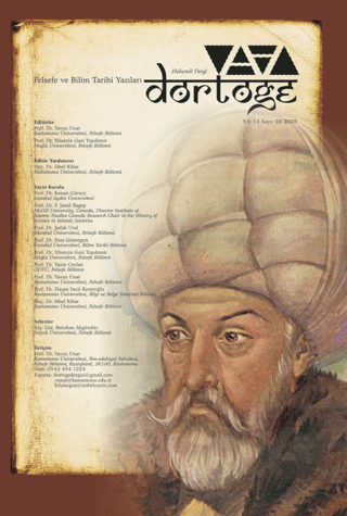 Dörtöğe Felsefe ve Bilim Tarihi Yazıları Hakemli Dergi Yıl: 14 Sayı:28 - 1