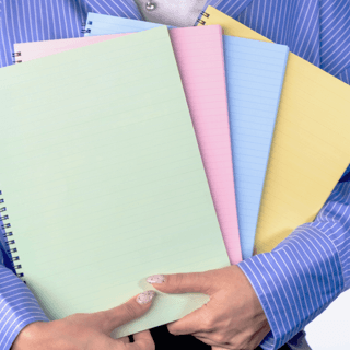 Dream Notes 4 Farklı Renk Çizgili A4 Defter Seti - 1