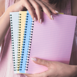 Dream Notes 4 Farklı Renk Çizgili A5 Defter Seti - Dream Notes